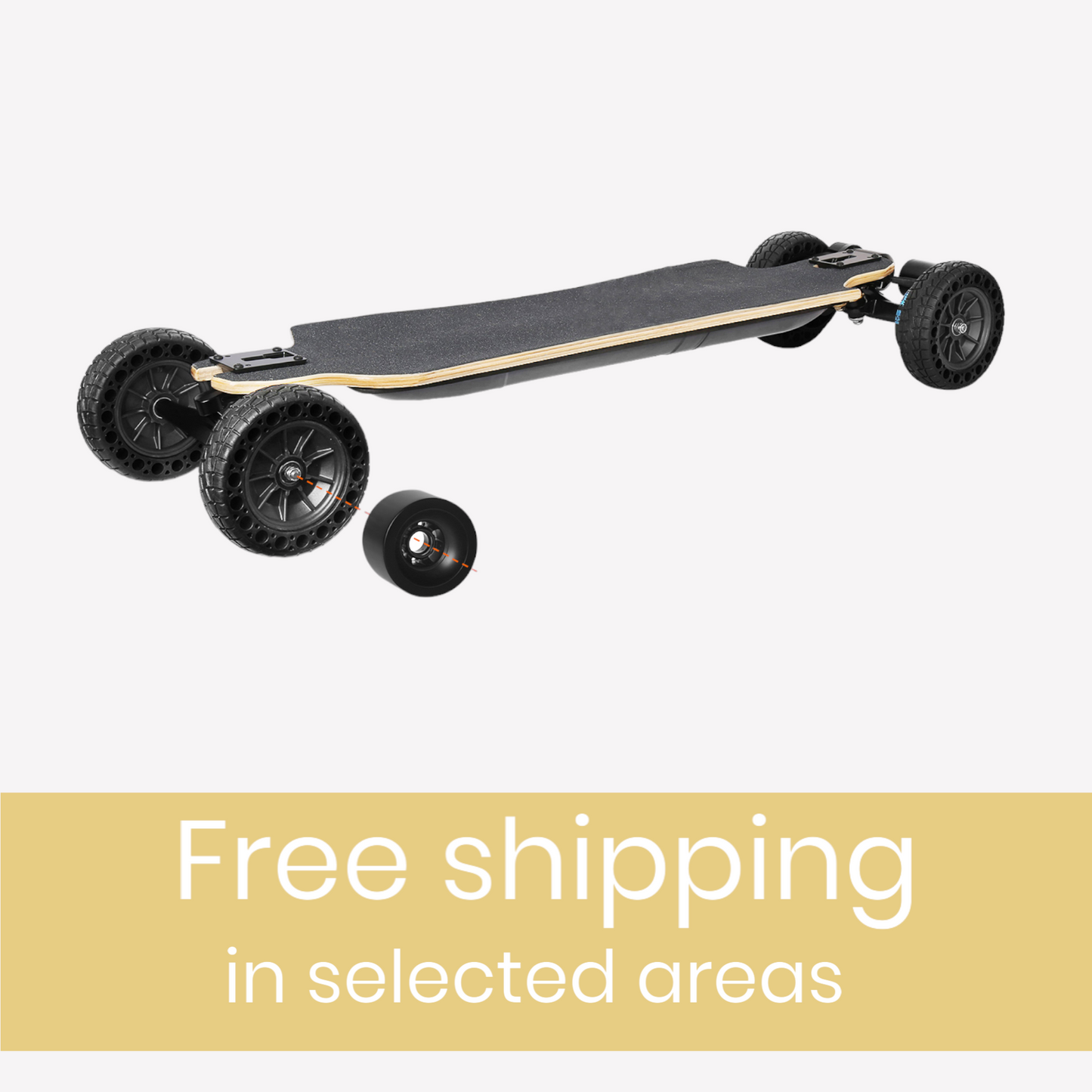 GTS-01 2 in 1 Street and Off Road Wheels Electric Skateboard