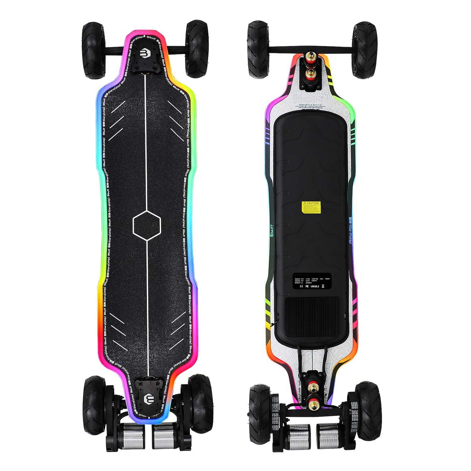 Belt Drive All Terrain Electric Skateboard with Light