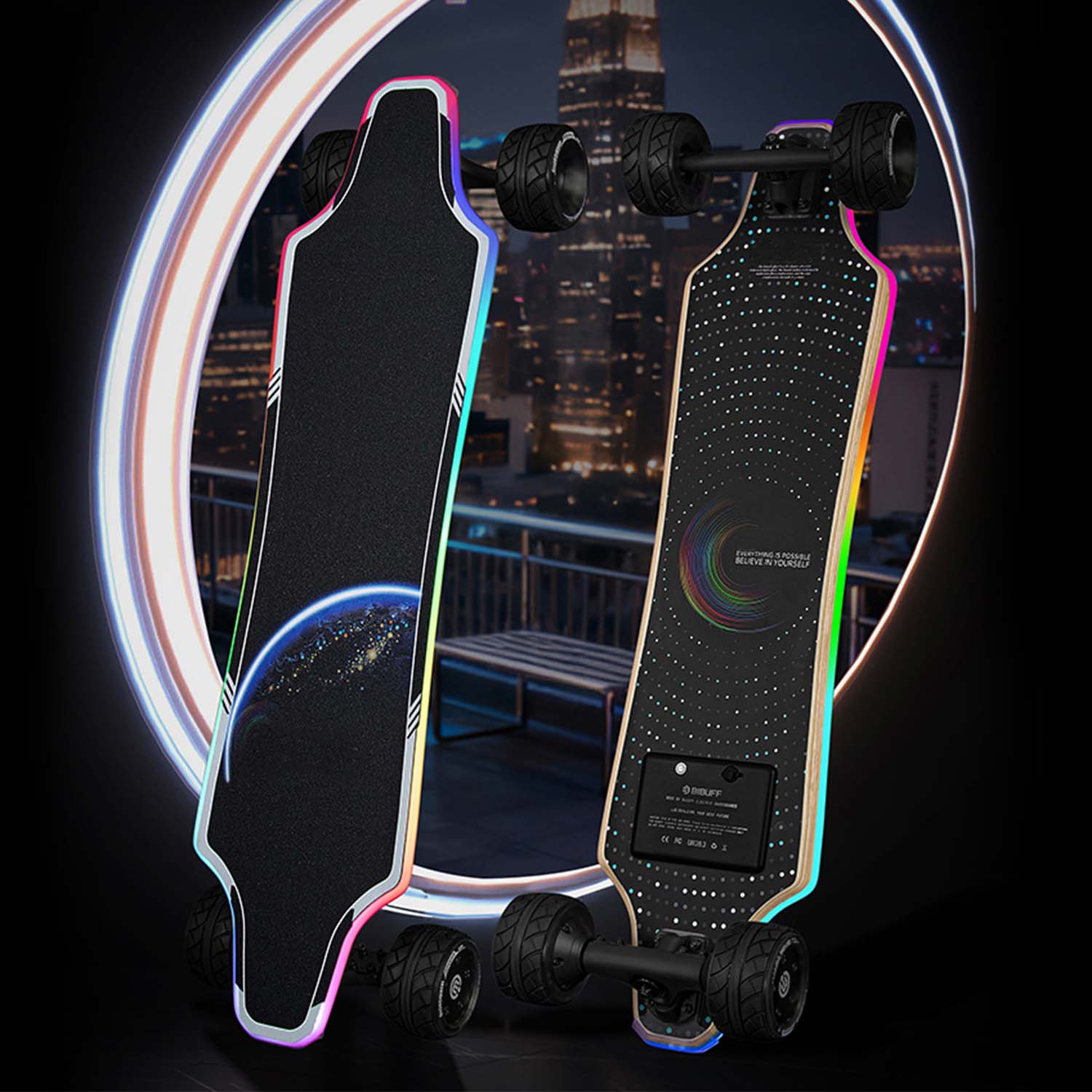 Ultra-Thin Lightweight Electric Skateboard with 25km Range